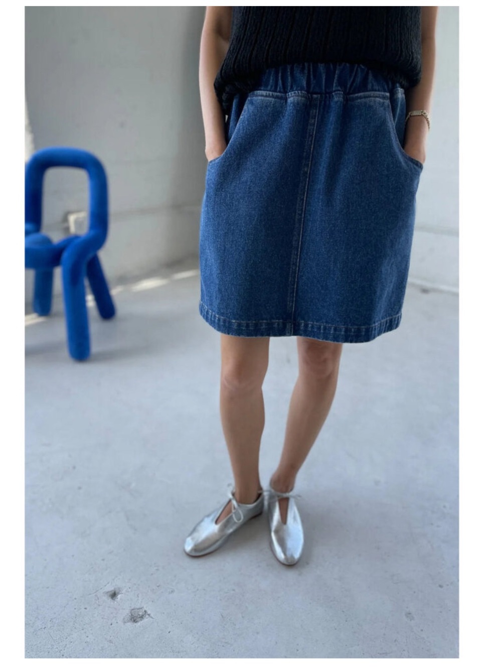 Le Bon Shoppe City Skirt Denim Size Small
